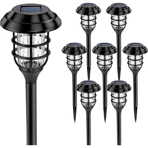 Solar Lights for Outside, Solar Outdoor Lights 8 Pack, Up to 10 Hrs Auto On/Off - Picture 6 of 7